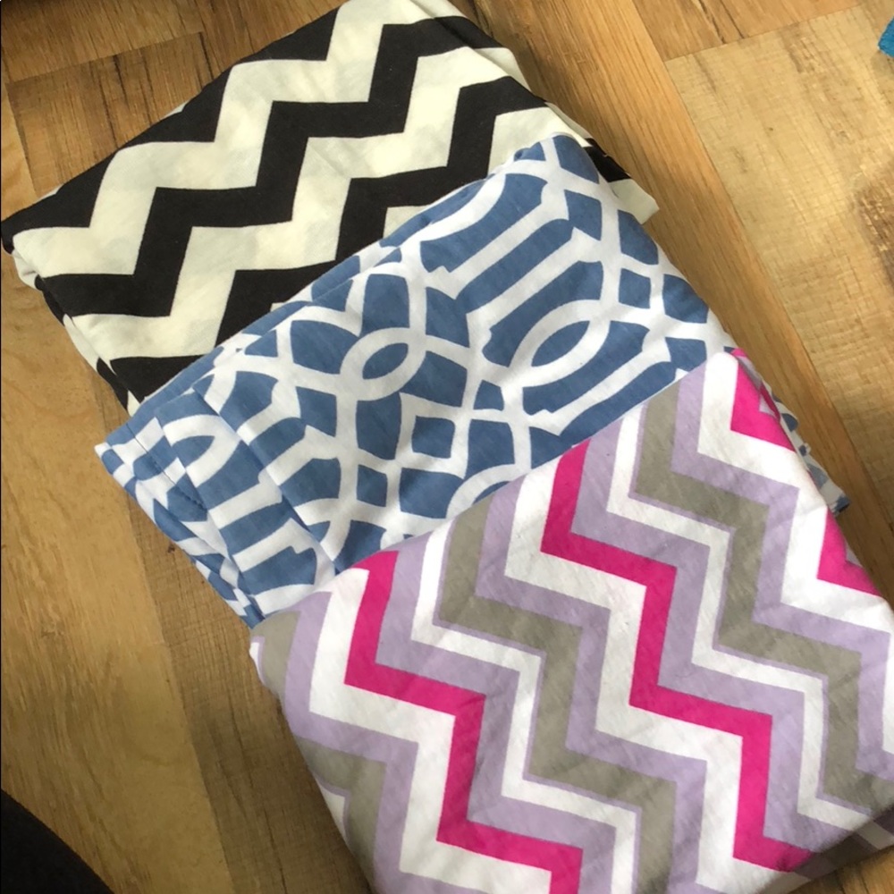 Three nursing scarves